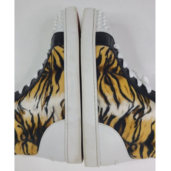 CHRISTIAN LOUBOUTIN Lou Spikes BENGAL Trainers Sneakers - 44 / 11 - Picture 8 of 11